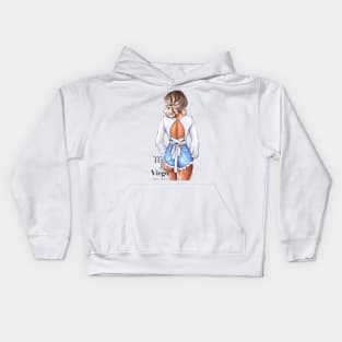 Virgo Zodiac Fashion Girl Kids Hoodie